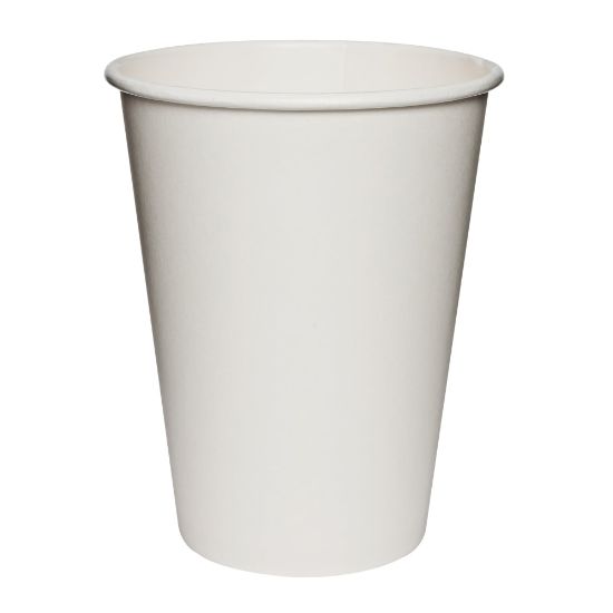 Picture of Solo Cup Polycoated Hot Paper Cups, 12 Oz, White, 50 Cups Per Sleeve, Case Of 20 Sleeves