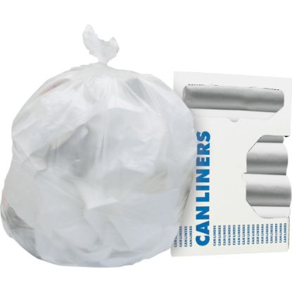 Picture of Heritage High-Density Can Liners, Natural, 24inx 33in, Coreless roll, Carton of 20