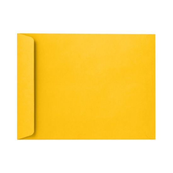 Picture of LUX Open-End 9in x 12in Envelopes, Peel & Press Closure, Sunflower Yellow, Pack Of 500