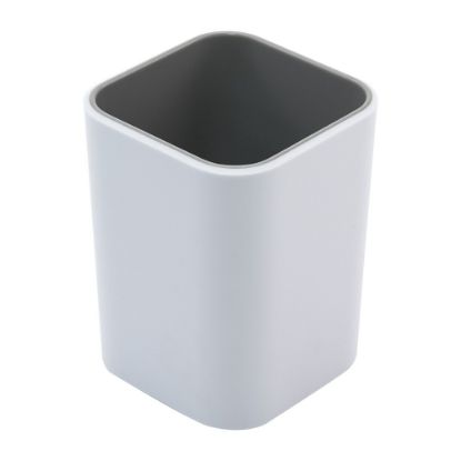 Picture of Advantus Fusion Pencil Cup, 4inH x 3inW x 3inD, White/Gray