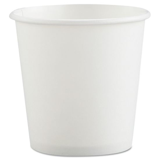 Picture of Solo Cup Single-Sided Polycoated Paper Hot Cups, 4 oz, White, Case Of 1,000