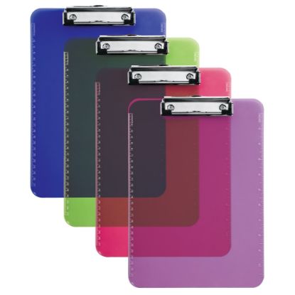 Picture of Office Depot Brand Plastic Clipboard, 9in x 12-1/2in, Assorted Colors (No Color Choice)