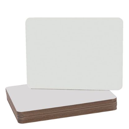 Picture of Flipside Non-Magnetic Unframed Dry-Erase Whiteboards, 9 1/2in x 12in, White, Pack Of 12