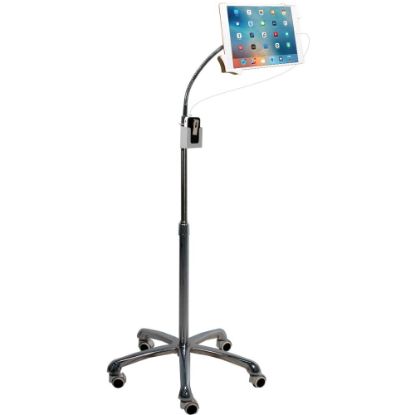 Picture of CTA Digital Heavy-Duty Gooseneck Floor Stand Stand For Tablet Aluminum Screen Size: 7in-13in Floor Standing