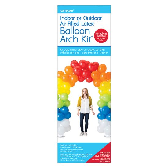 Picture of Amscan Balloon Arch Kit, 99in x 89in, Multicolor