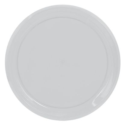 Picture of Amscan Round Plastic Platters, 16in, Silver, Pack Of 5 Platters