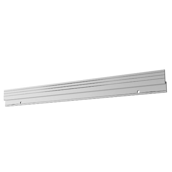 Picture of Deflecto Lit Loc Mounting Bar, 16 1/2inW x 3/8inD x 1 3/4inH, Silver