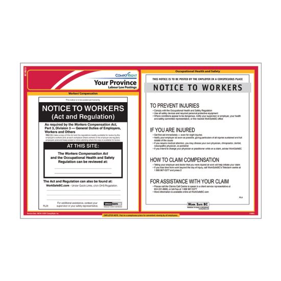 Picture of ComplyRight Canadian Federal and Province Labor Law 1-Year Poster Service, English, Saskatchewan