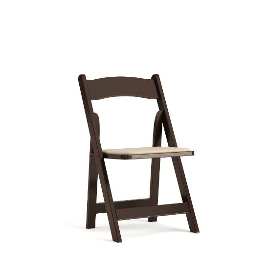 Picture of Flash Furniture HERCULES Wood Folding Chair, Fruitwood