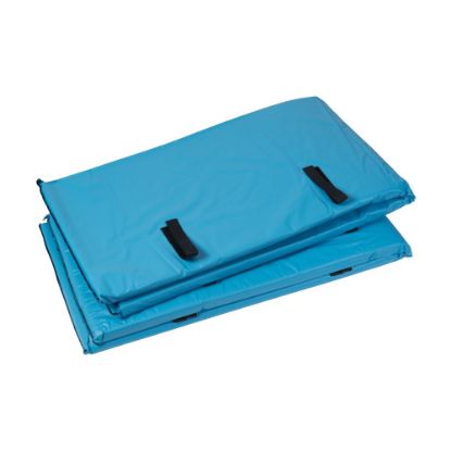 Picture of DMI Vinyl Bedrail Cushions, 60inH x 15inW x 1/2inD, Blue, Pack Of 2