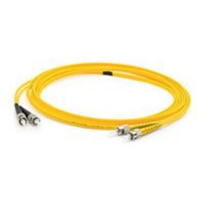 Picture of AddOn 1m ST to FC OS1 Yellow Patch Cable - Patch cable - FC/UPC single-mode (M) to ST/UPC single-mode (M) - 1 m - fiber optic - duplex - 9 / 125 micron - OS1 - halogen-free - yellow