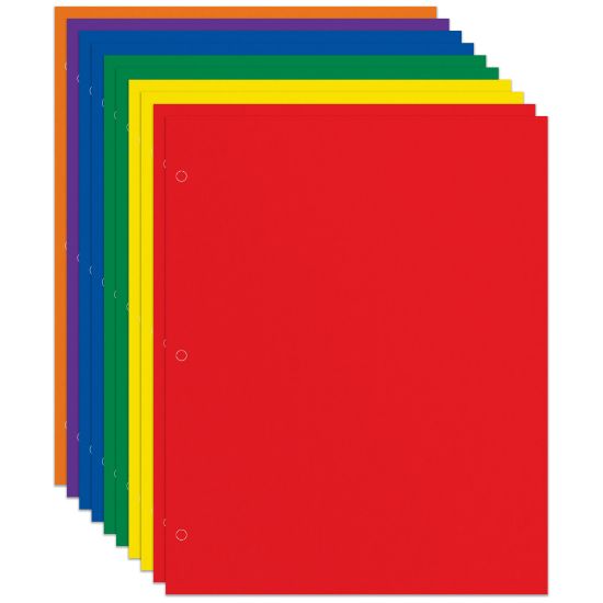 Picture of Office Depot Brand 2-Pocket School-Grade Paper Folders, Letter Size, Assorted Colors, Pack Of 10