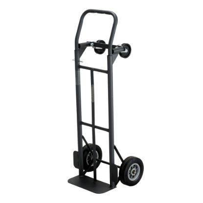 Picture of Safco Tuff Truck Convertible Hand Truck, 400-500 Lb. Capacity, 8in Wheel, Black