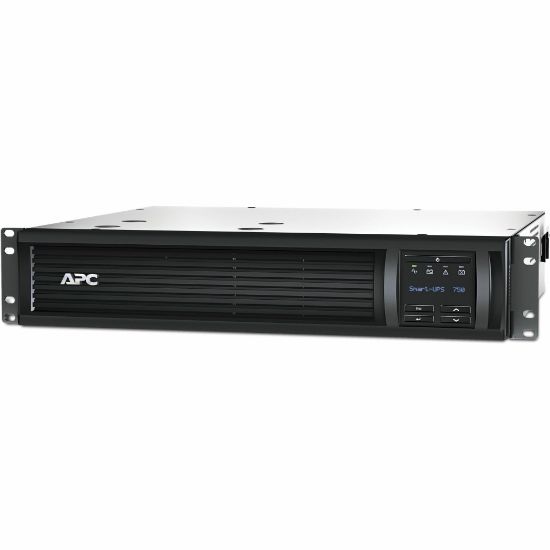 Picture of APC by Schneider Electric Smart-UPS 750VA Rack-mountable UPS - 2U Rack-mountable - 3 Hour Recharge - 5 Minute Stand-by - 230 V Input - 230 V AC Output - Sine Wave - Serial Port - USB - 2 x IEC Jumper, 4 x IEC 320-C13 - 6 x Battery/Surge Outlet