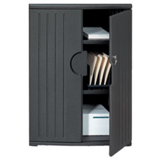 Picture of Iceberg OfficeWorks Storage Cabinet, 46inH x 36inW, Black