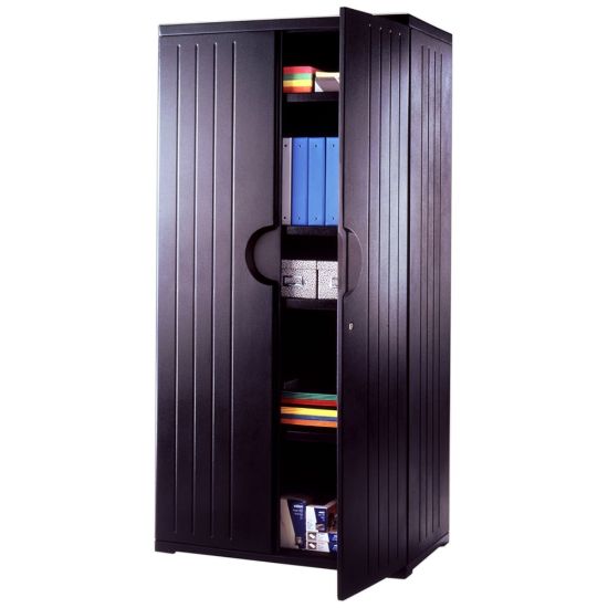 Picture of Iceberg OfficeWorks Storage Cabinet, 72inH x 36inW, Black