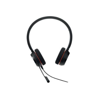 Picture of Jabra EVOLVE 20 Headset - Stereo - USB Type C - Wired - 32 Ohm - 150 Hz - 7 kHz - Over-the-head - Binaural - Supra-aural - 3.12 ft Cable - Noise Cancelling Microphone - Black