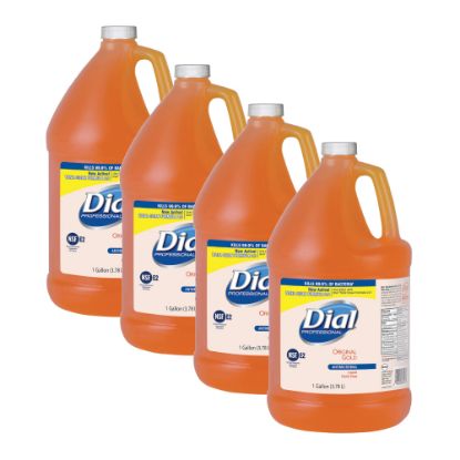 Picture of Dial Original Gold Antibacterial Liquid Hand Soap, 128 Oz, Carton Of 4 Bottles