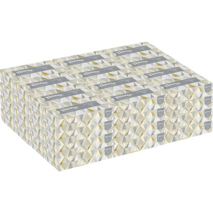 Picture of Kleenex FSC Certified 2-Ply Facial Tissues, 8 2/5in x 8 3/5in, White, 125 Tissues Per Box, Case Of 48 Boxes