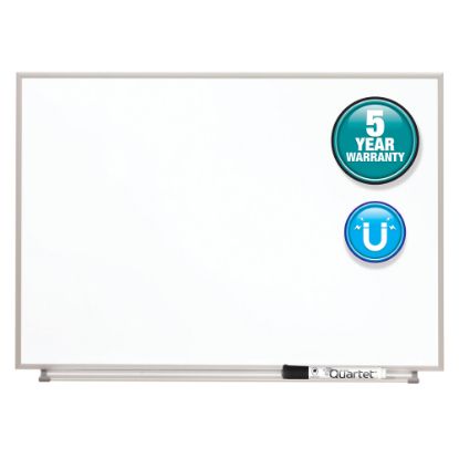 Picture of Quartet Matrix Magnetic Marker Dry-Erase Board, 23in x 16in, Aluminum Frame With Silver Finish