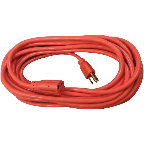 Picture of Compucessory Heavy-duty Indoor/Outdoor Extsn Cord - 16 Gauge - 125 V AC / 13 A - Orange - 25 ft Cord Length - 1