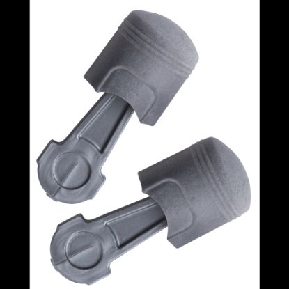 Picture of Pistonz Earplug, Polyurethane, Gray, Thumb-Grip, Uncorded