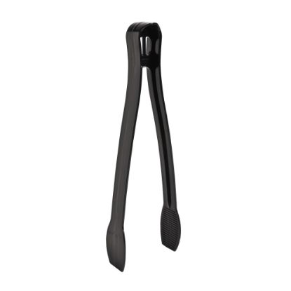 Picture of WNA Caterline Plastic Tongs, 9in, Black, Pack Of 48