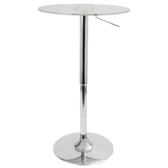 Picture of Lumisource Adjustable Table, Clear/Chrome