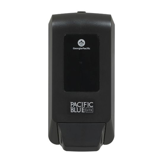 Picture of Pacific Blue Ultra by GP Pro Manual Soap Dispenser, 12 1/8inH x 6 3/16inW x 5 1/16inD, Black