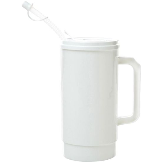 Picture of Medline Insulated Carafes, 32 Oz, White, Pack Of 48