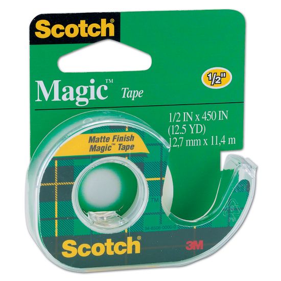 Picture of Scotch Magic Tape In Dispenser, 1/2in x 450in, Clear