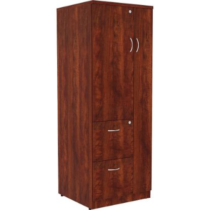 Picture of Lorell Essentials Tall Storage Cabinet, 2 Adjustable Shelves, Cherry