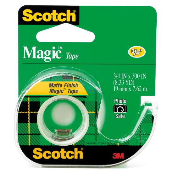 Picture of Scotch Magic Tape In Dispenser, 3/4in x 300in, Clear