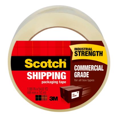 Picture of Scotch Commercial Grade Packing Tape, 1-7/8in x 54.6 Yd., Clear