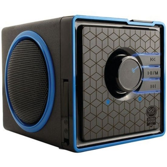 Picture of GOgroove SonaVERSE GGSVBX0110BKUS Portable Speaker System - 6 W RMS - Black - 80 Hz to 20 kHz - Battery Rechargeable - USB