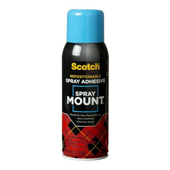 Picture of Scotch Spray Mount Spray Adhesive, Clear, 10.25 Oz.