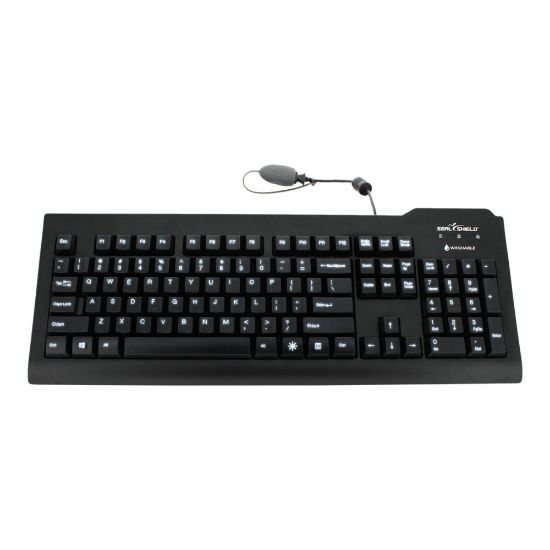 Picture of Seal Shield Silver Seal Glow Waterproof - Keyboard - backlit - USB - US - waterproof - black