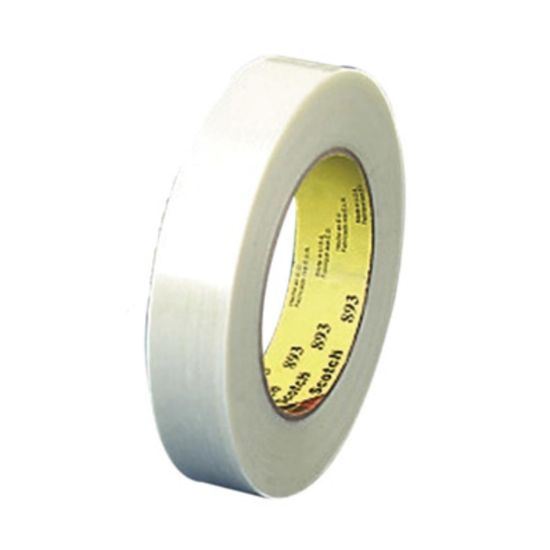 Picture of Scotch General Purpose Filament Tape - 0.75in Width x 60 Yd. Length - 3in Core - Synthetic Rubber - Glass Yarn Backing - 1 / Roll - Clear