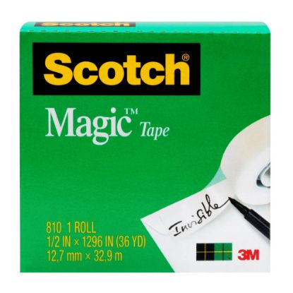 Picture of Scotch Magic 810 Tape, 1/2in x 1,296in, Clear