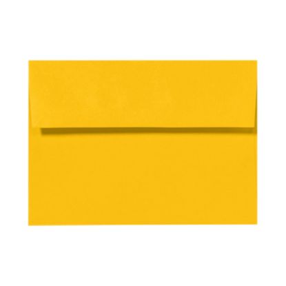 Picture of LUX Invitation Envelopes, A9, Peel & Press Closure, Sunflower Yellow, Pack Of 250