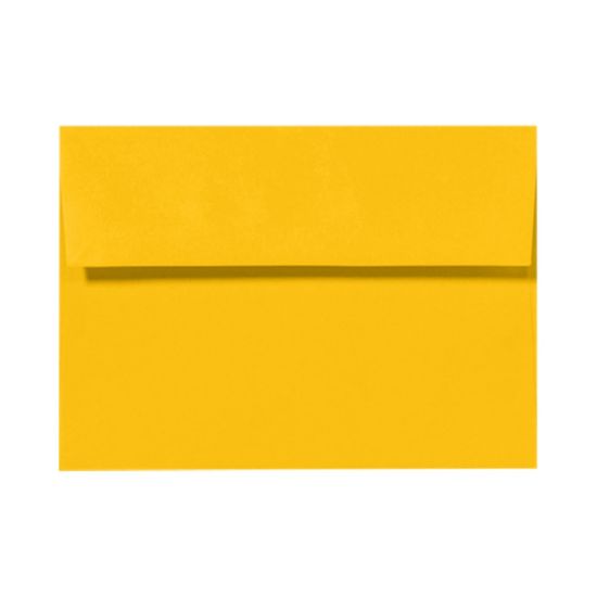 Picture of LUX Invitation Envelopes, A9, Peel & Press Closure, Sunflower Yellow, Pack Of 250