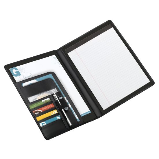 Picture of Office Depot Brand Padfolio With Flap Pockets, Black