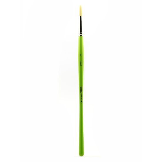 Picture of Liquitex Free-Style Detail Paint Brush, Synthetic, Size 6, Round Bristle, Green