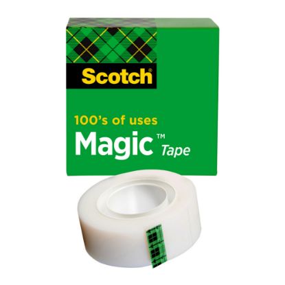 Picture of Scotch Magic Tape, Invisible, 3/4 in x 1296 in, 1 Tape Roll, Clear, Home Office and School Supplies