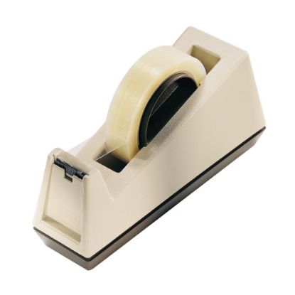 Picture of Scotch Desktop Tape Dispenser, 1 Dispenser, 3 in. Core, Beige, Home Office, Back to School Supplies and College Essentials for Students and Teachers