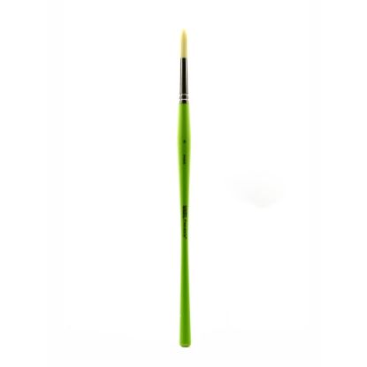 Picture of Liquitex Free-Style Detail Paint Brush, Synthetic, Size 8, Round Bristle, Green