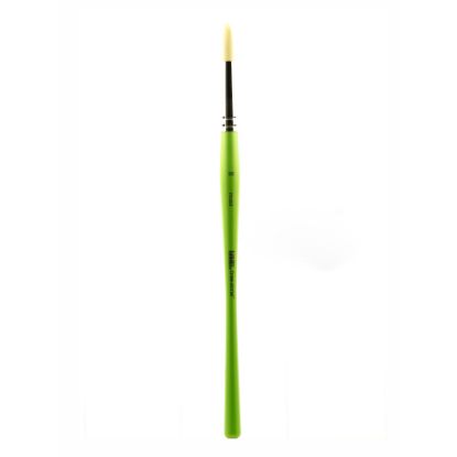 Picture of Liquitex Free-Style Detail Paint Brush, Synthetic, Size 10, Round Bristle, Green