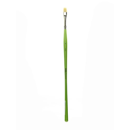 Picture of Liquitex Free-Style Detail Paint Brush, Synthetic, Size 4, Bright Bristle, Green