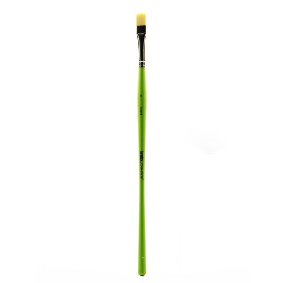 Picture of Liquitex Free-Style Detail Paint Brush, Synthetic, Size 6, Bright Bristle, Green