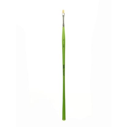 Picture of Liquitex Free-Style Detail Paint Brush, Synthetic, Size 2, Bright Bristle, Green